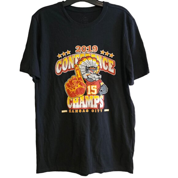 Size Medium 2019 Kansas City Chiefs Conference Champs - Picture 1 of 4
